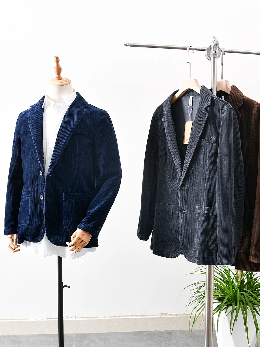 Fine Cotton Corduroy Men's Business Casual Suit Jacket Autumn Outerwear Classic Plain Color Long Sleeve Thickened Fashion Urb...
Fine Cotton Corduroy Men's Business Casual Suit Jacket Autumn Outerwear Classic Plain Color Long Sleeve Thickened Fashion Urb...