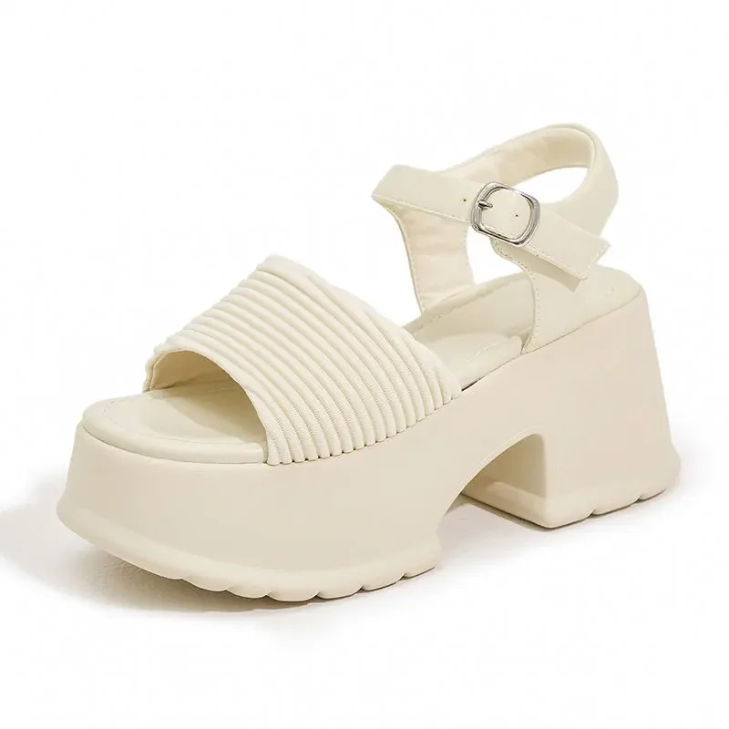 2026 8.5cm Thick-soled Sandal Women Summer New Fashion High Heels Ladies Open-toe Shoes Dress Sandals Handmade
2026 8.5cm Thick-soled Sandal Women Summer New Fashion High Heels Ladies Open-toe Shoes Dress Sandals Handmade