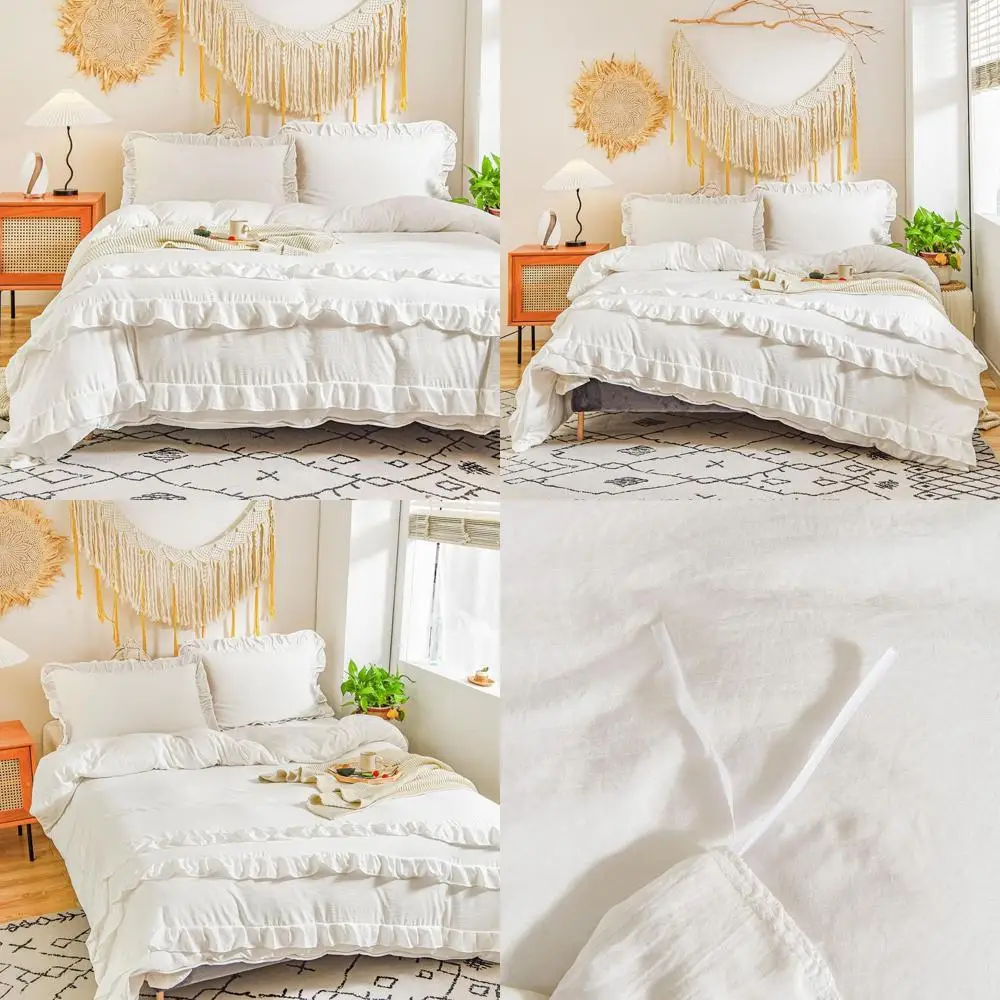 Комплект постельного белья размера «Queen» в стиле шебби-шик с 2 наволочками, 100% стираная микрофибра, винтажный бохо-стиль, без одеяла
Комплект постельного белья размера «Queen» в стиле шебби-шик с 2 наволочками, 100% стираная микрофибра, винтажный бохо-стиль, без одеяла