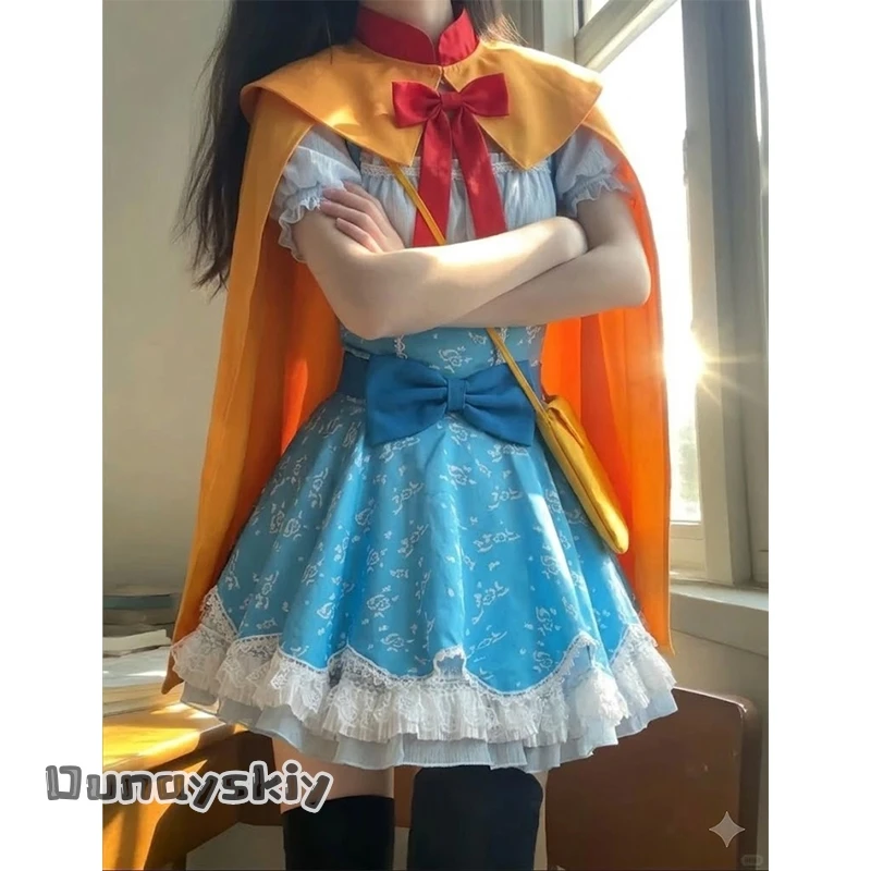 CR6.18*Holly Cosplay Costume Cape Cloak Blue Floral Dress Wig Shawl TV Lolita Strange Clothing Women Outfit Halloween Roleplay
CR6.18*Holly Cosplay Costume Cape Cloak Blue Floral Dress Wig Shawl TV Lolita Strange Clothing Women Outfit Halloween Roleplay