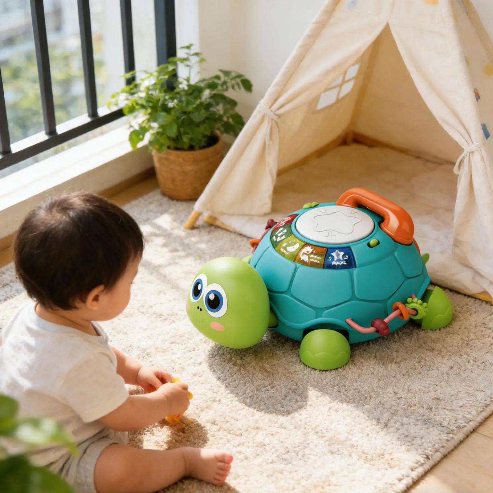 Baby Crawling Turtle Toy with Music Early Learning Educational Infant Sensory Toy for Preschool Activities
Baby Crawling Turtle Toy with Music Early Learning Educational Infant Sensory Toy for Preschool Activities
