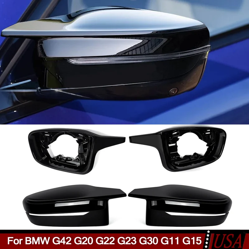Black Rearview Mirror Cover Cap Housing For BMW G42 G20 G22 G23 G26 G28 G30 G11 G15 430i M440i i4 530e 540i M550i 840i M850i
Black Rearview Mirror Cover Cap Housing For BMW G42 G20 G22 G23 G26 G28 G30 G11 G15 430i M440i i4 530e 540i M550i 840i M850i