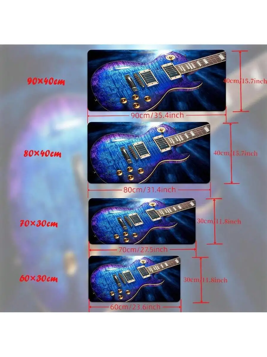 Retro Blue Guitar Design Mouse Pad Desk Mat Non-Slip Smooth Surface For PC Laptop Gaming Office Use
Retro Blue Guitar Design Mouse Pad Desk Mat Non-Slip Smooth Surface For PC Laptop Gaming Office Use