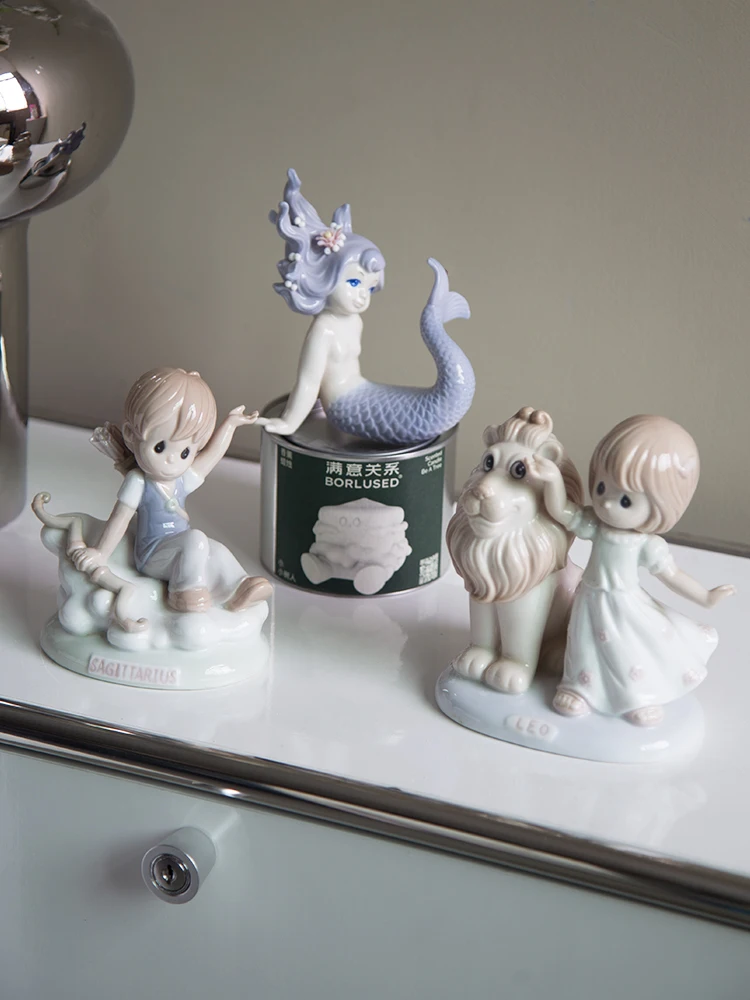 Aesthetic Art Ceramic Zodiac Sign Decoration Fish Sign Home Decorations Figurines Mermaid High-End Feeling Crafts for Living ...
Aesthetic Art Ceramic Zodiac Sign Decoration Fish Sign Home Decorations Figurines Mermaid High-End Feeling Crafts for Living ...