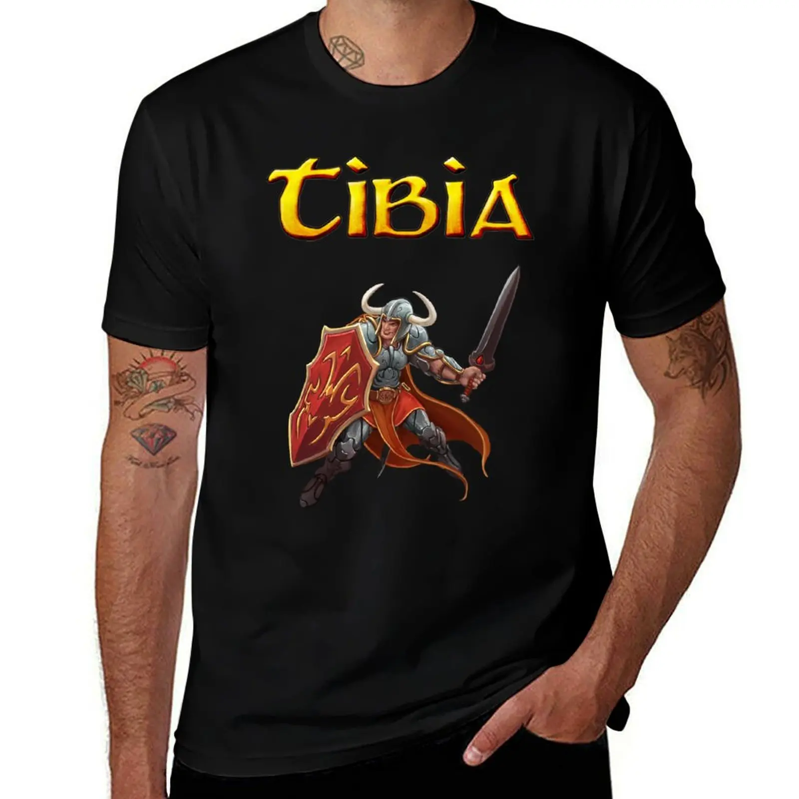 Tibia MMORPG Knight T-Shirt t shirt men 100% cotton luxury brand man t shirts graphic essential t shirt T-Shirt
Tibia MMORPG Knight T-Shirt t shirt men 100% cotton luxury brand man t shirts graphic essential t shirt T-Shirt