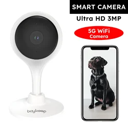 BoyKeep Surveillance Camera 3MP 5/2.4GHz WiFi Indoor Home Security Mini IP Smart Family CCTV Pet Camera Video Monitor 24/7 K10 BoyKeep Surveillance Camera 3MP 5/2.4GHz WiFi Indoor Home Security Mini IP Smart Family CCTV Pet Camera Video Monitor 24/7 K10