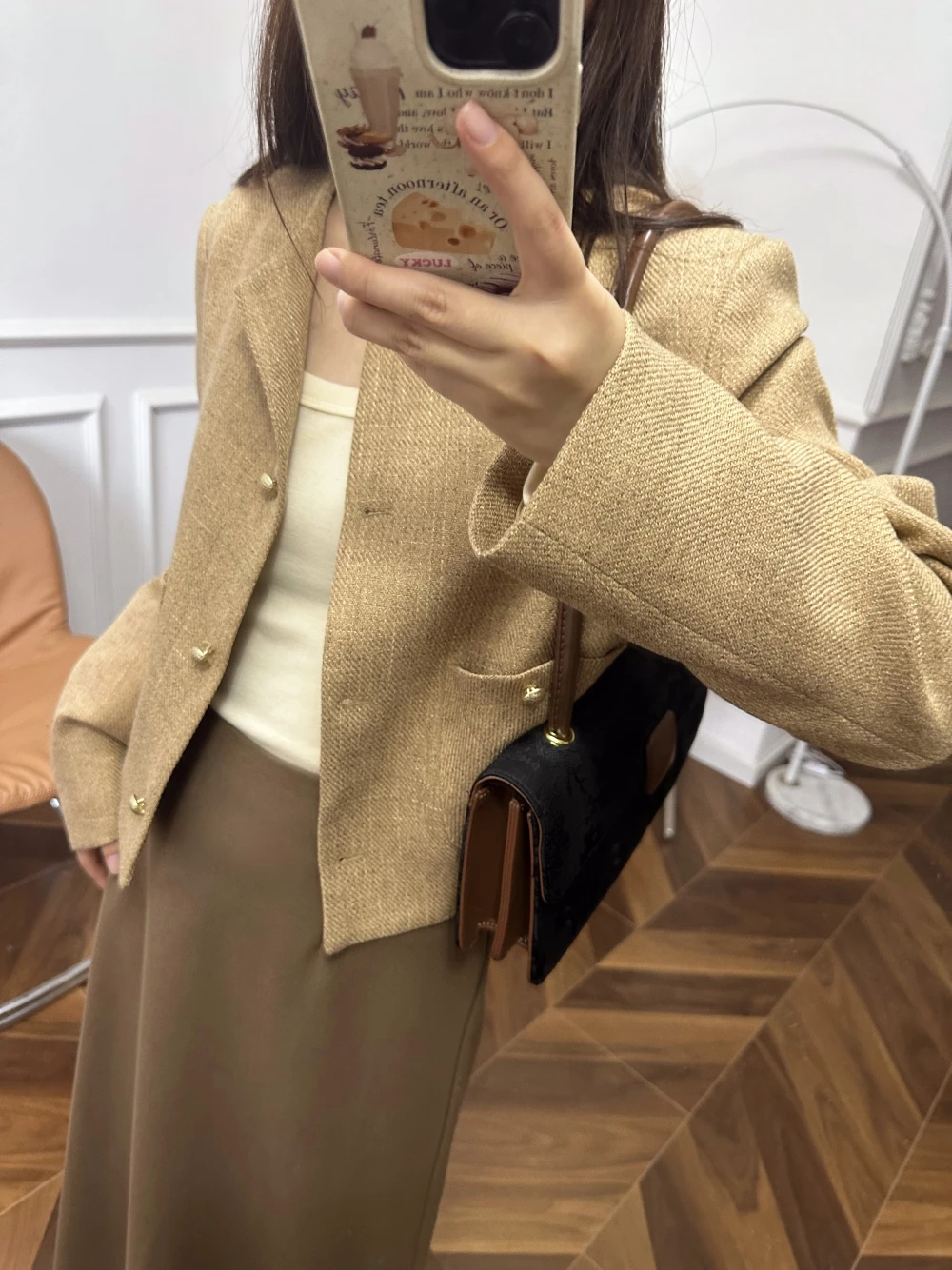 Senly ort Quilted Jaet Women's Spring Autumn round Ne Open Cardigan Loose Versatile Korean Sle Commute Ele
Senly ort Quilted Jaet Women's Spring Autumn round Ne Open Cardigan Loose Versatile Korean Sle Commute Ele