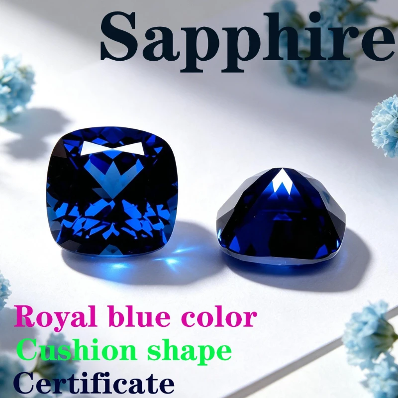 Laboratory Production Sapphire cushion Shape Royal Blue Color Certificate
Laboratory Production Sapphire cushion Shape Royal Blue Color Certificate