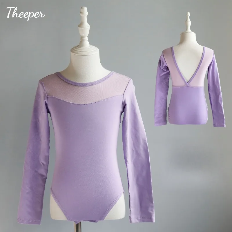Theeper Long Sleeve Dance Leotard Combed Cotton Soft Elastic Jumpsuit Training Outfit Exam Uniform Breathable Fabric Studio Wear
Theeper Long Sleeve Dance Leotard Combed Cotton Soft Elastic Jumpsuit Training Outfit Exam Uniform Breathable Fabric Studio Wear