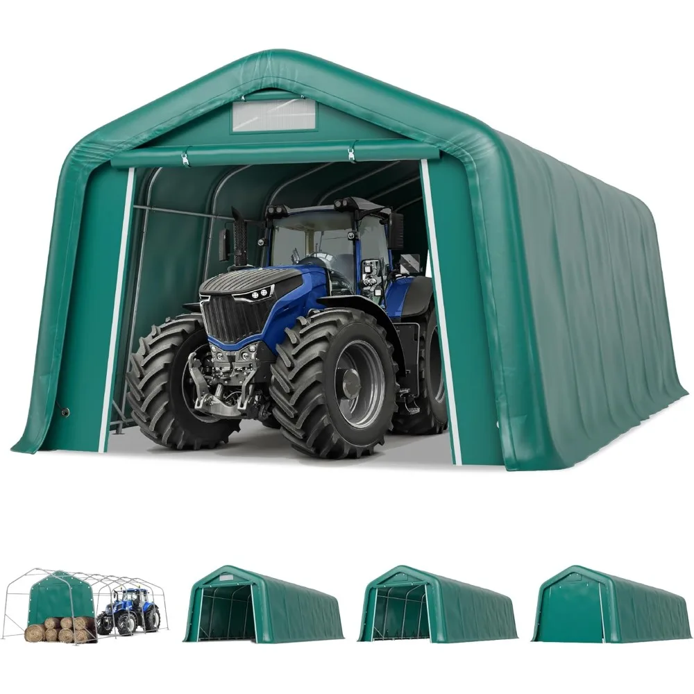 Portable Carport,11x24 ft Agricultural Storage Canopy Potable Shelter Garage Tent with Roll-Up Zipper Doors,Customized
Portable Carport,11x24 ft Agricultural Storage Canopy Potable Shelter Garage Tent with Roll-Up Zipper Doors,Customized