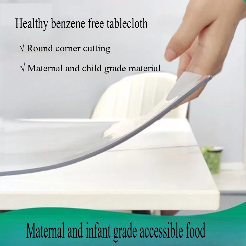 Dining Table Mat Soft Glass Transparent Table Mat Desktop Mat Tablecloth Waterproof Oil-proof Heat-resistant Dining Tablecloth
Dining Table Mat Soft Glass Transparent Table Mat Desktop Mat Tablecloth Waterproof Oil-proof Heat-resistant Dining Tablecloth