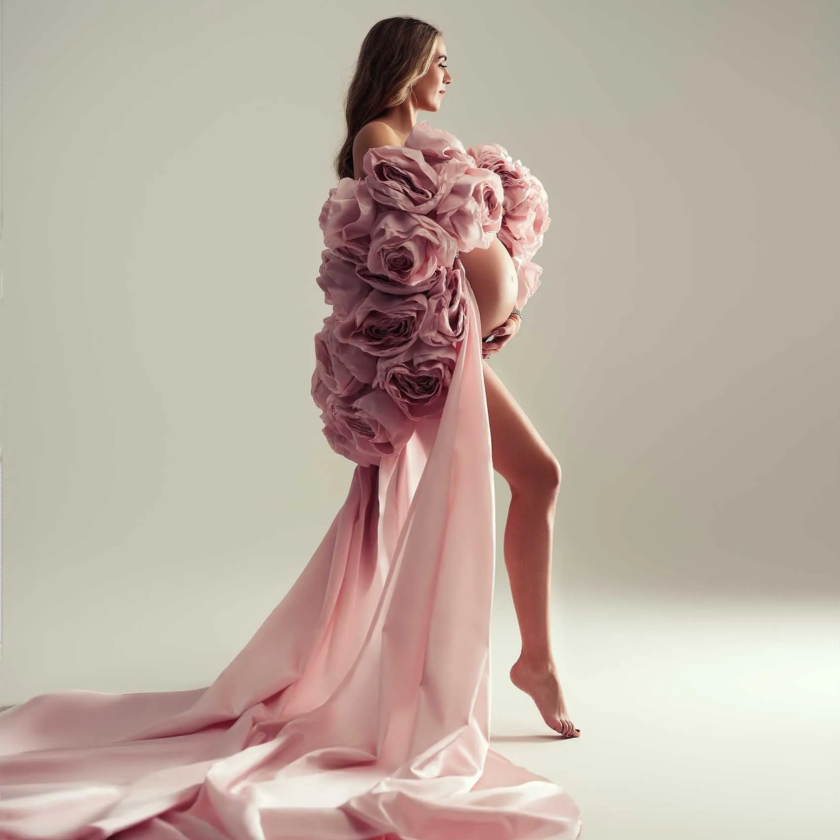 Pretty Rose Flower Cape with Detachable Train Hand 3D Floral Cape Bridal Coat Wedding Shawl Maternity Photoshoot Cape with Train
Pretty Rose Flower Cape with Detachable Train Hand 3D Floral Cape Bridal Coat Wedding Shawl Maternity Photoshoot Cape with Train