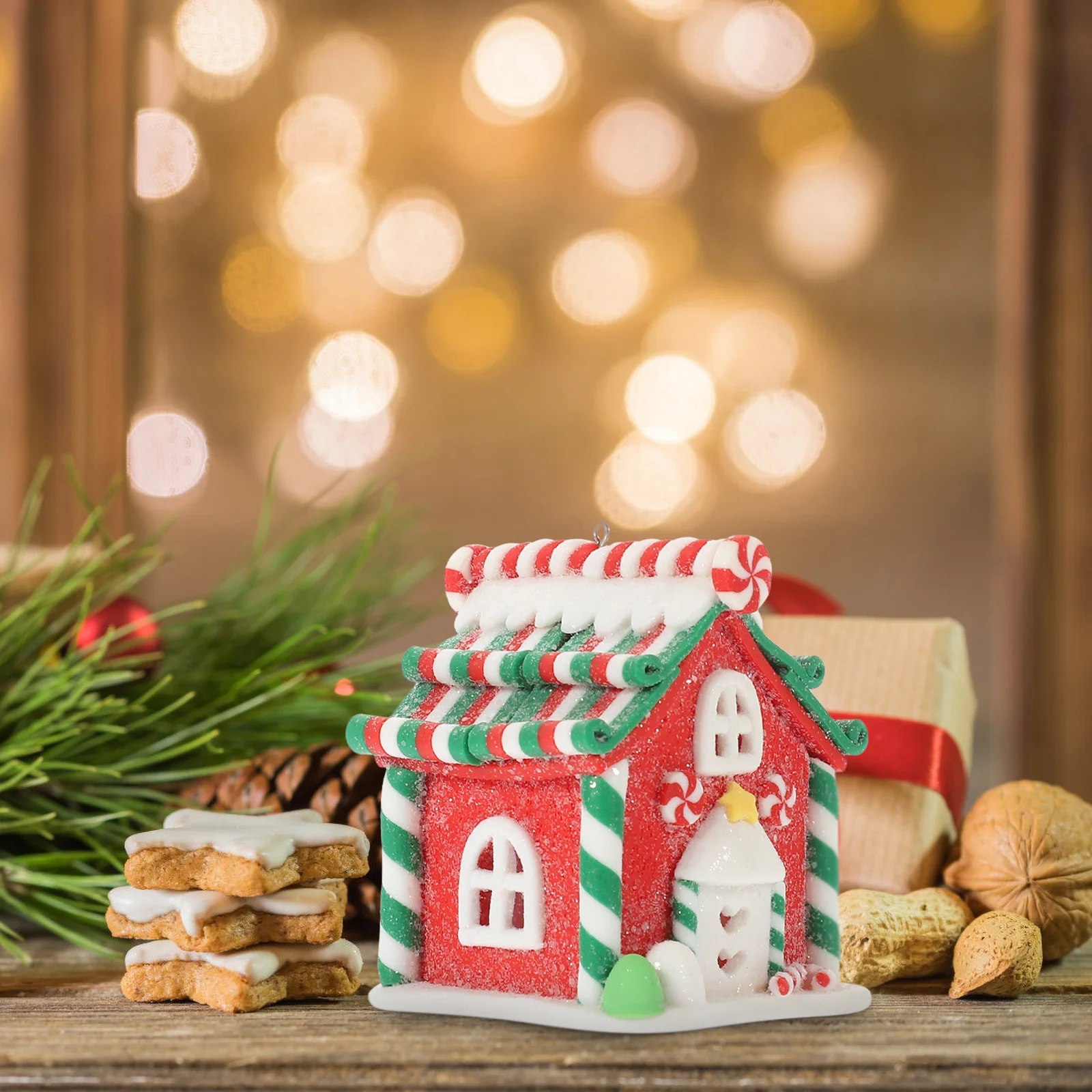 Xmas Small House Christmas Table Decor Miniature House Adornment Safe Materials Smooth Surface No Burrs Festive Atmosphere
Xmas Small House Christmas Table Decor Miniature House Adornment Safe Materials Smooth Surface No Burrs Festive Atmosphere