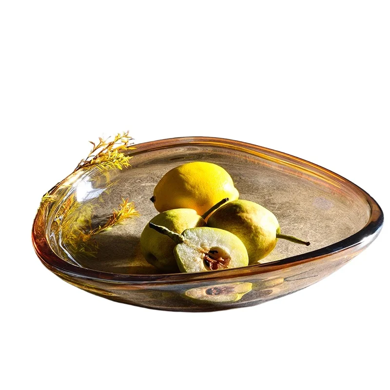 Glass fruit plate French high-end light luxury household coffee table fruit basin New crystal fruit plate Italian living room sn
Glass fruit plate French high-end light luxury household coffee table fruit basin New crystal fruit plate Italian living room sn