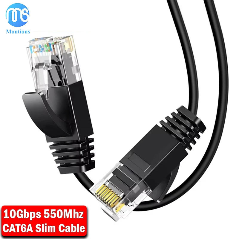 Cat6A Ethernet Cable 10Gbps UTP RJ45 Slim Lan Cable Network Patch Cable for PS PC Internet Modem Router
Cat6A Ethernet Cable 10Gbps UTP RJ45 Slim Lan Cable Network Patch Cable for PS PC Internet Modem Router