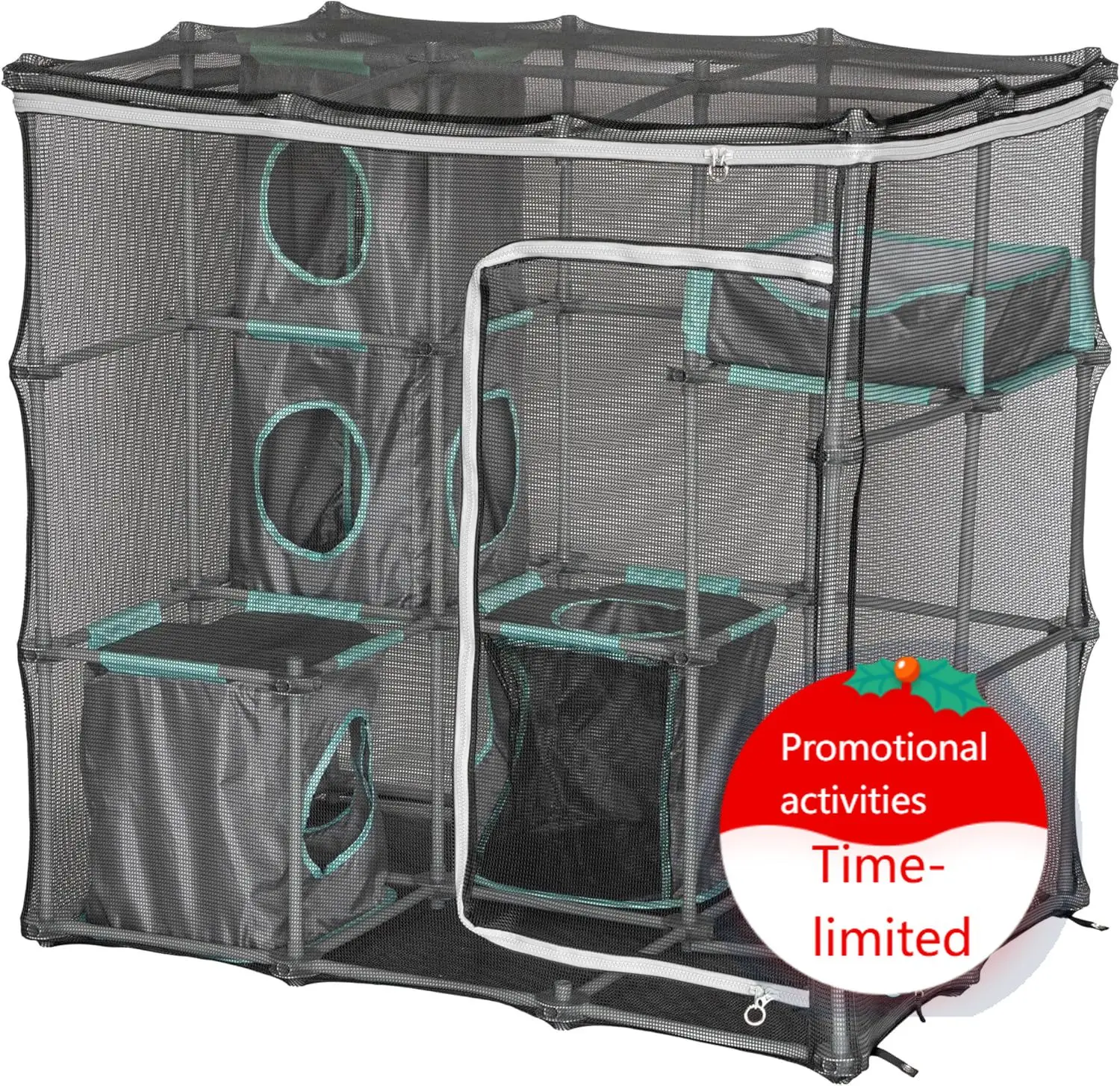 Kitty City Outdoor Catio Furniture and Play Kits for Cats, Outdoor Mega Kit
Kitty City Outdoor Catio Furniture and Play Kits for Cats, Outdoor Mega Kit