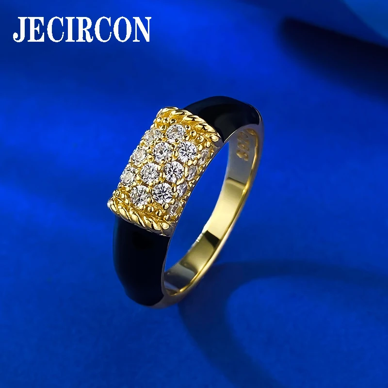 JECIRCON 925 Sterling Silver Black Agate Ring for Women Retro Simple High Carbon Diamond Jewelry European and American New Style
JECIRCON 925 Sterling Silver Black Agate Ring for Women Retro Simple High Carbon Diamond Jewelry European and American New Style