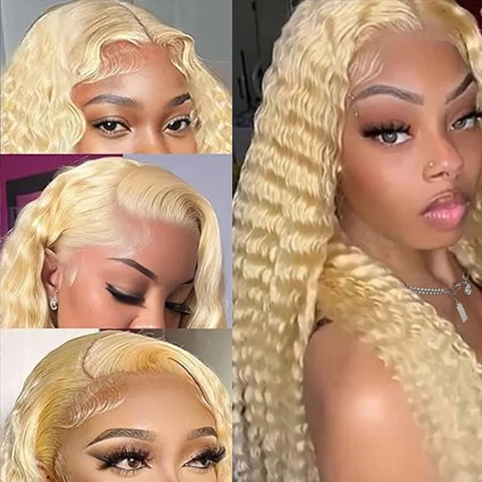 Deep Wave 613 Lace Front Wig Human Hair 13X6 30 32 Inch Blonde Wig Human Hair 220 Density Pre Plucked Lace Frontal Wig For Women
Deep Wave 613 Lace Front Wig Human Hair 13X6 30 32 Inch Blonde Wig Human Hair 220 Density Pre Plucked Lace Frontal Wig For Women