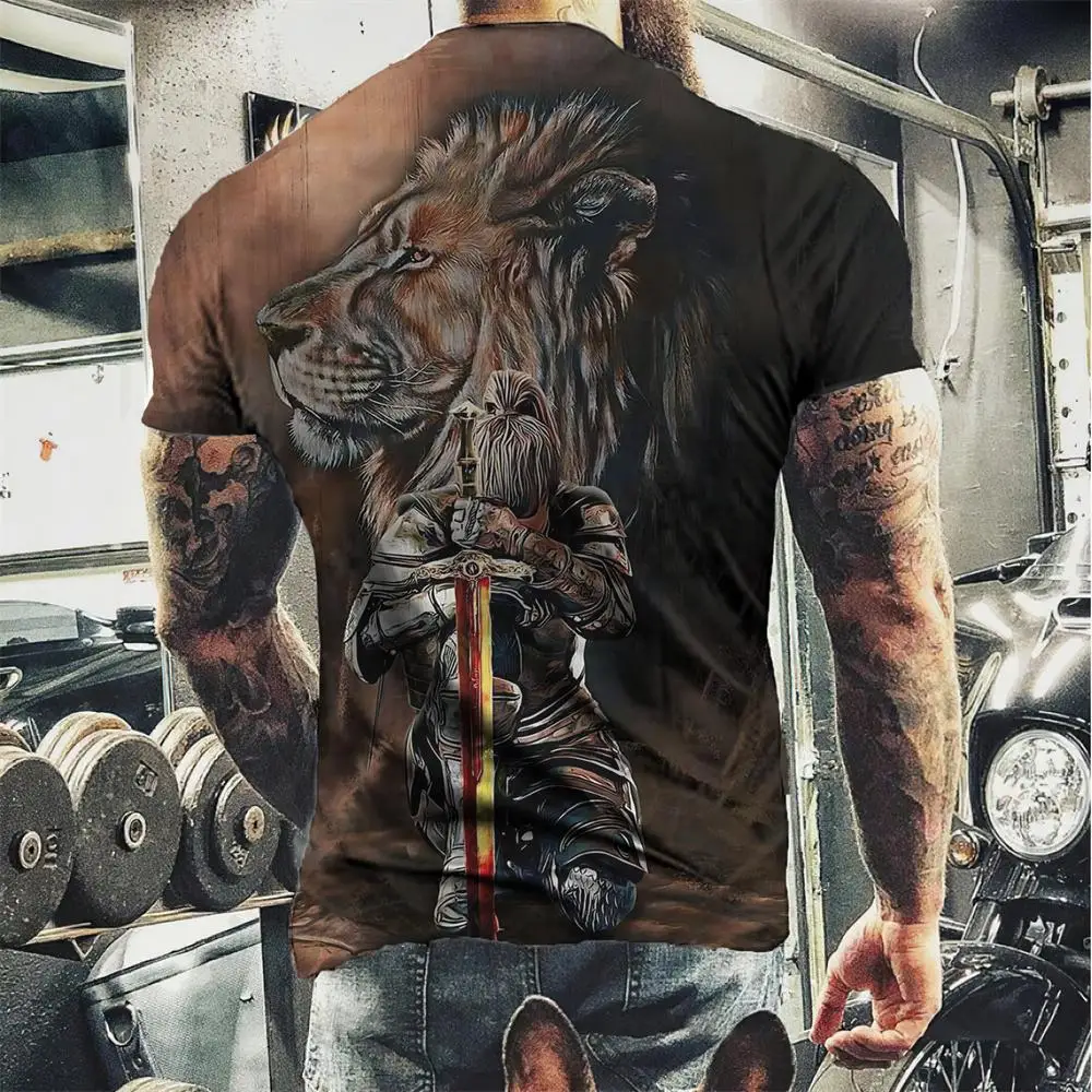 2023 Men's Vintage T-shirts Knight Graphic Print 3d T-shirt Male Street Pullover Oversized Tops TeesLoose Graphic Casual Clothes
2023 Men's Vintage T-shirts Knight Graphic Print 3d T-shirt Male Street Pullover Oversized Tops TeesLoose Graphic Casual Clothes