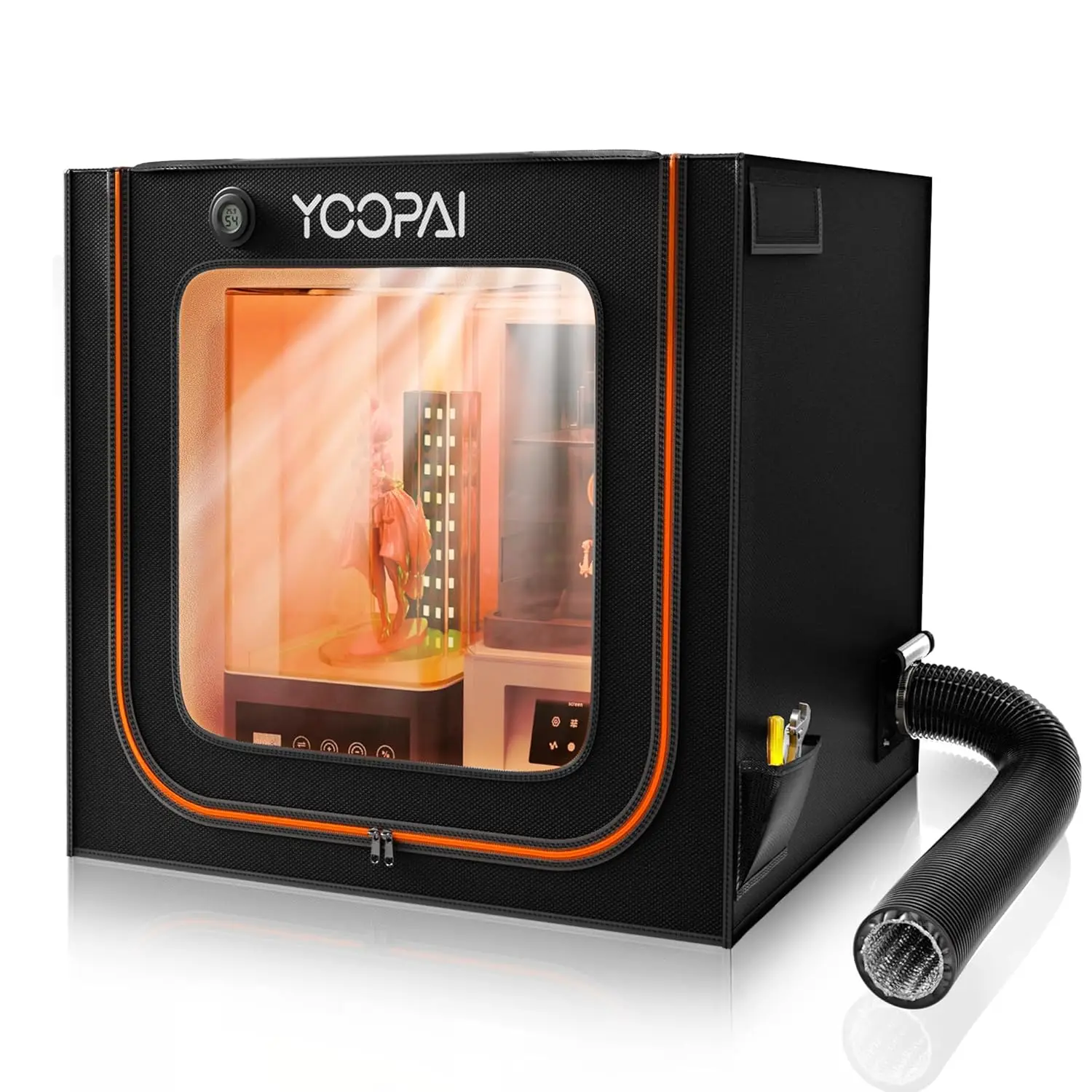 Large Resin 3D Printer Enclosure with Ventilation & LED Light, Odor-Free Dustproof Tent for LCD/UV Printers
Large Resin 3D Printer Enclosure with Ventilation & LED Light, Odor-Free Dustproof Tent for LCD/UV Printers