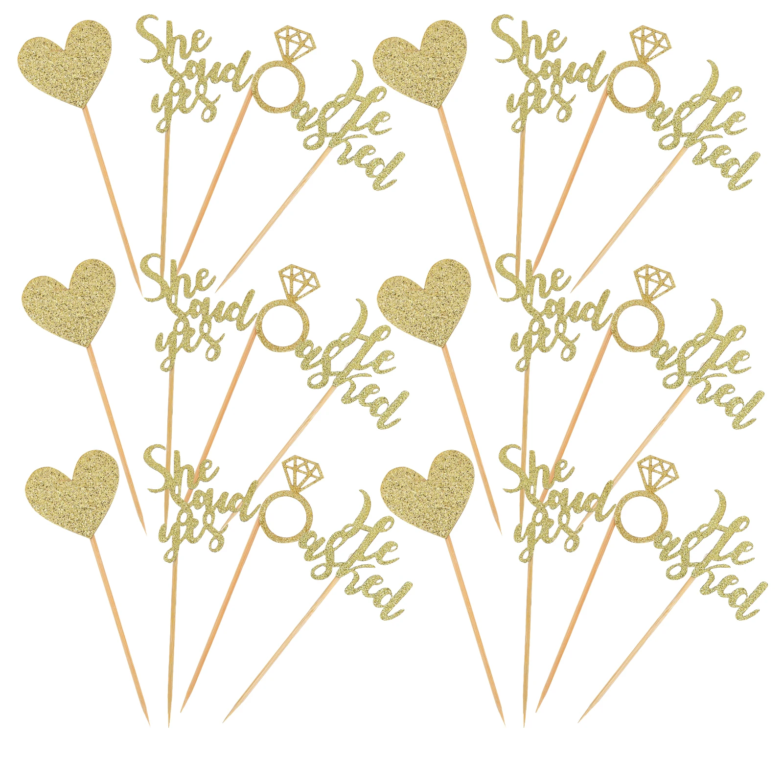 24 Pcs Love Cake Plugin Baking Topper Decoration Wedding Party Props for Insert Diamond Dessert
24 Pcs Love Cake Plugin Baking Topper Decoration Wedding Party Props for Insert Diamond Dessert