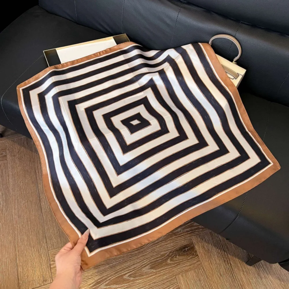 Geometric Stripes Print Silk Square Scarfs Soft Square Shape Foulard Bandana Silk Fabric Print Design Silk Scarf All Seasons
Geometric Stripes Print Silk Square Scarfs Soft Square Shape Foulard Bandana Silk Fabric Print Design Silk Scarf All Seasons