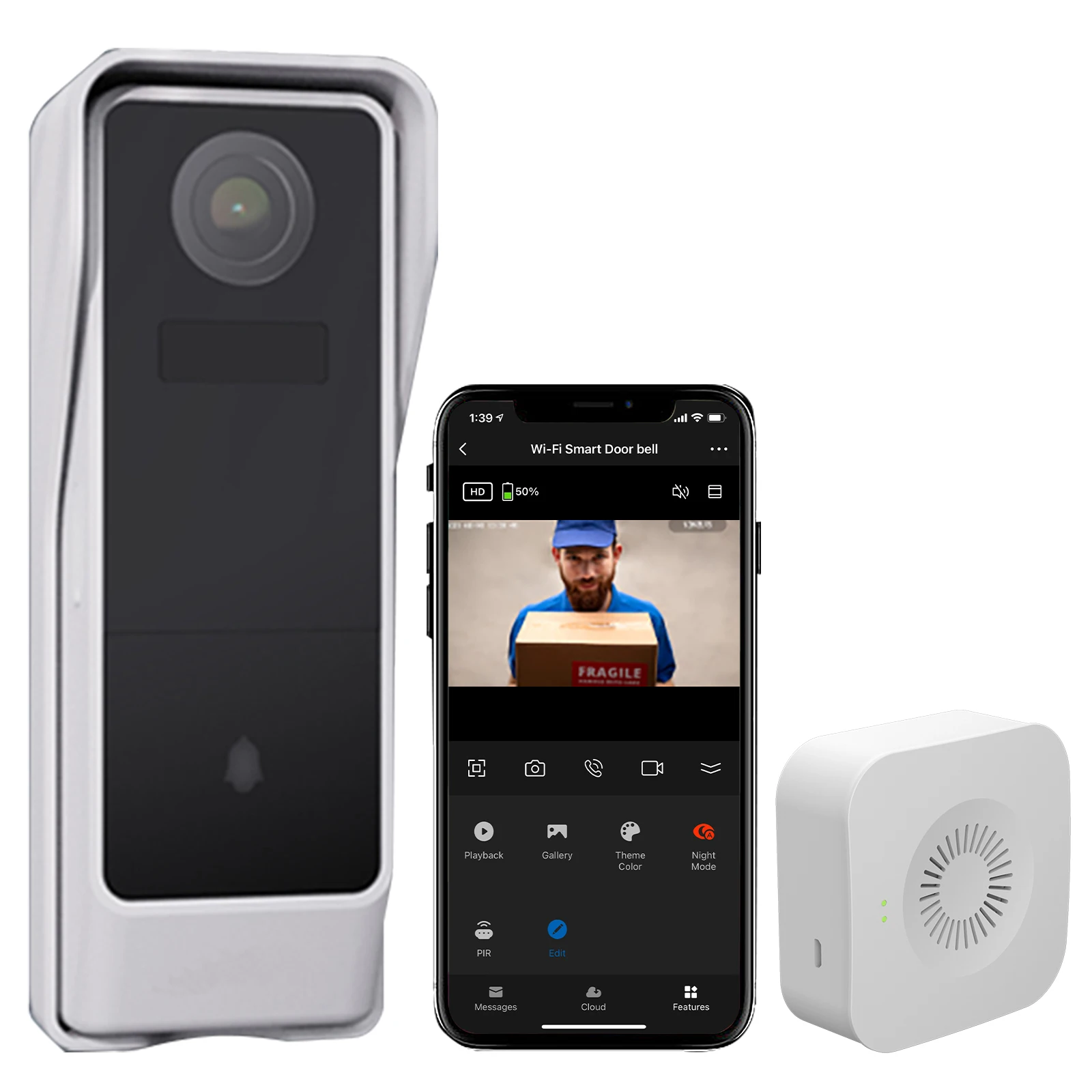 New Arriving Smart Home Video Doorbell 1080P Doorbell Video Camera Night Vision
New Arriving Smart Home Video Doorbell 1080P Doorbell Video Camera Night Vision