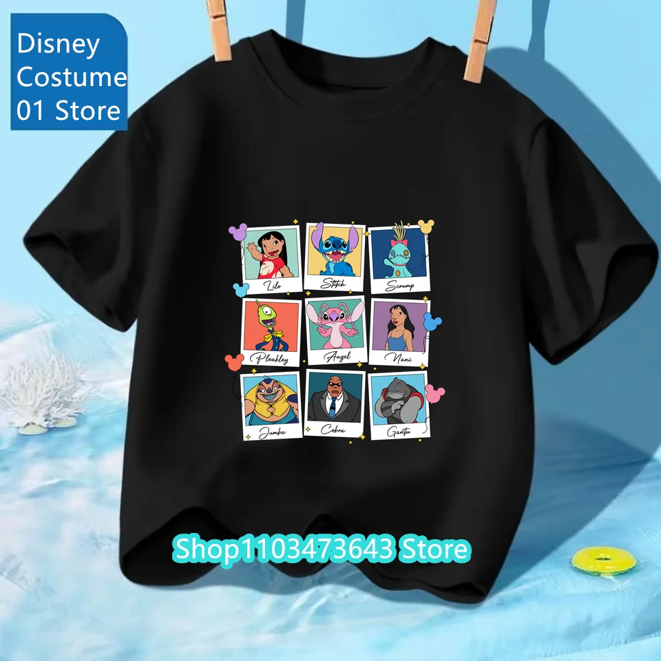 Summer Stitch And Lilo Fashion Cute Printed Children's Clothing T-shirt Daily Outdoor Boys And Girls Comfortable Breathable Top
Summer Stitch And Lilo Fashion Cute Printed Children's Clothing T-shirt Daily Outdoor Boys And Girls Comfortable Breathable Top