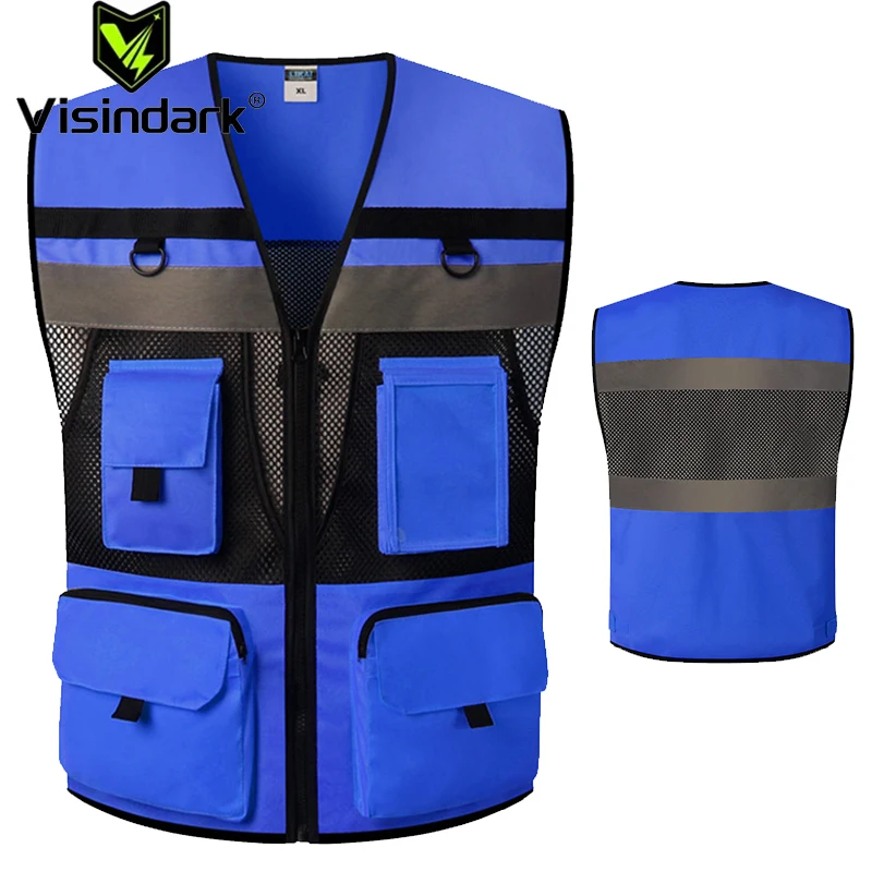 Multi Pockets Class 2 High Visible Reflective Safety Vest Mesh Workwear Traffic Police Uniform
Multi Pockets Class 2 High Visible Reflective Safety Vest Mesh Workwear Traffic Police Uniform