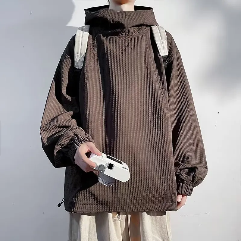 Harajuku Fashion Stand Collar Hoodie Men Autumn New Coffee Sweatshirt High Quality Baggy Streetwear Male Hooded Hoodies
Harajuku Fashion Stand Collar Hoodie Men Autumn New Coffee Sweatshirt High Quality Baggy Streetwear Male Hooded Hoodies