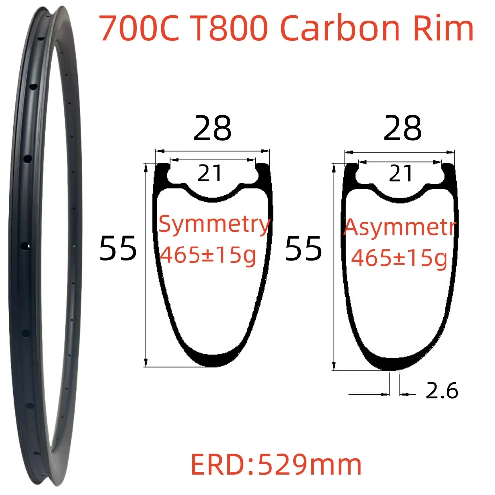 700C 465g Gravel Bike Carbon Rim 28mm Wide 55mm Depth Super Light Carbon Rim Tubeless Road Bike Carbon Rims
700C 465g Gravel Bike Carbon Rim 28mm Wide 55mm Depth Super Light Carbon Rim Tubeless Road Bike Carbon Rims