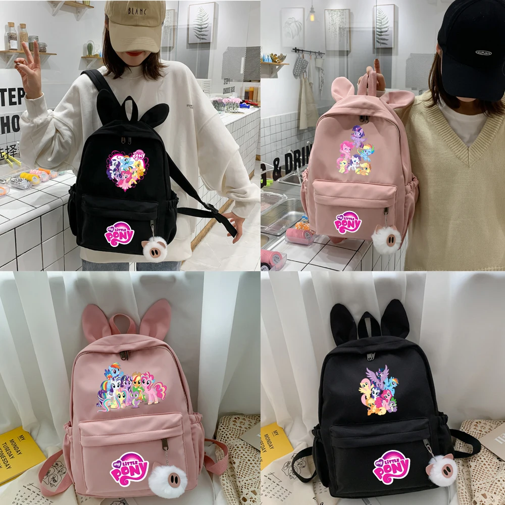 My Little Pony Backpack for Girls Boys Teenager Children Rucksack Casual School Bags Travel Rabbit Ears Backpacks Mochila
My Little Pony Backpack for Girls Boys Teenager Children Rucksack Casual School Bags Travel Rabbit Ears Backpacks Mochila