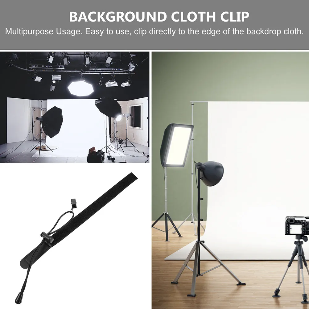 4Pcs Backdrop Cloth Clip Strong Elastic Bands Adjustable Positioning for Backdrop Smoothing Professional Setup
4Pcs Backdrop Cloth Clip Strong Elastic Bands Adjustable Positioning for Backdrop Smoothing Professional Setup