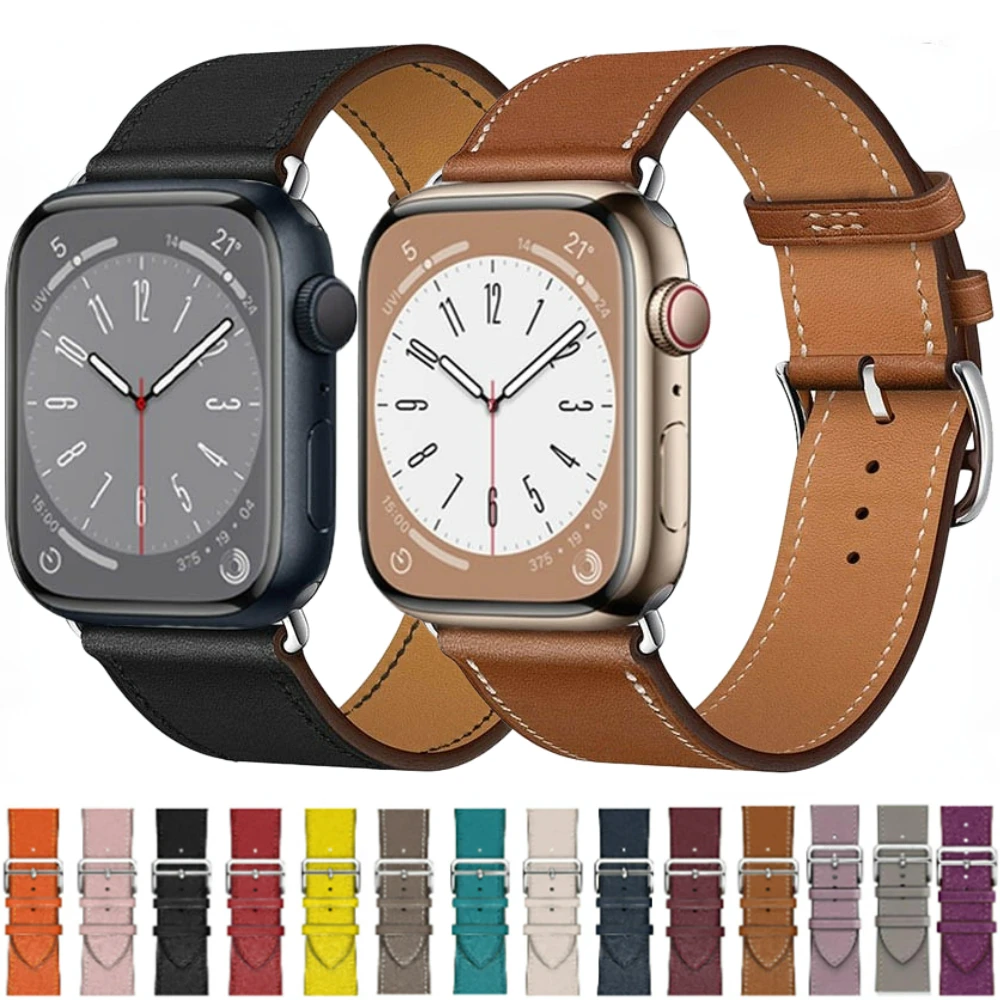 Premium Leather Strap for Apple Watch Band 44mm 40mm 45mm 46mm 42 41 38mm 49mm Bracelet for iWatch Series Ultra 10 9 8 7 6 5 SE
Premium Leather Strap for Apple Watch Band 44mm 40mm 45mm 46mm 42 41 38mm 49mm Bracelet for iWatch Series Ultra 10 9 8 7 6 5 SE