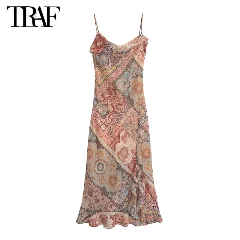 New Print Ruffle Slip Dress Women Summer Boho Midi Dresses for Woman Sexy Backless Party Womens Dresses Beach Long Dress Woman
New Print Ruffle Slip Dress Women Summer Boho Midi Dresses for Woman Sexy Backless Party Womens Dresses Beach Long Dress Woman