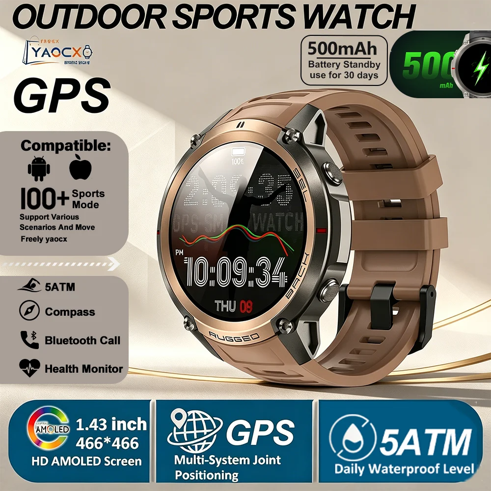 2026 New AMOLED Military Smart Watch Rugged 6-Satellite Global GPS Positioning BT Call IP69 Waterproof 500mAh Fitness Tracker
2026 New AMOLED Military Smart Watch Rugged 6-Satellite Global GPS Positioning BT Call IP69 Waterproof 500mAh Fitness Tracker