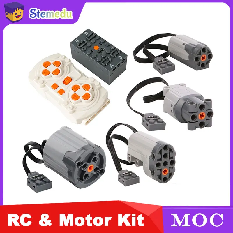 MOC Blue-tooth RC Upgrade Kit with Rechargeable Battery Box Motor Speed Control APP for PF Building Blocks Smart Modification
MOC Blue-tooth RC Upgrade Kit with Rechargeable Battery Box Motor Speed Control APP for PF Building Blocks Smart Modification