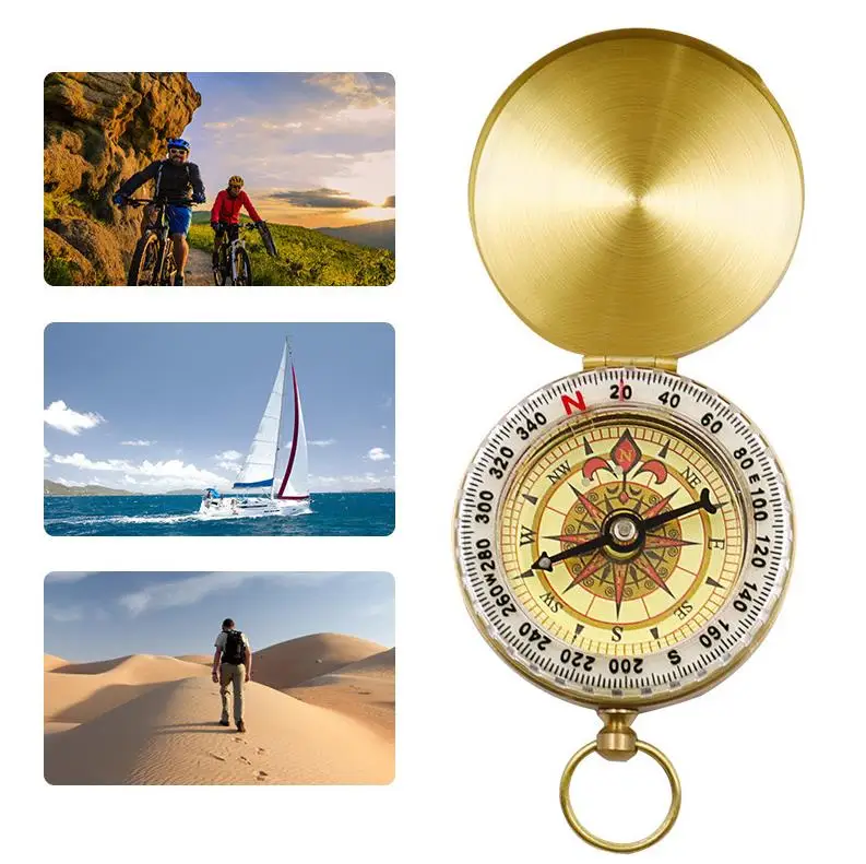 100pcs Compass Gifts Camping Hiking Portable Pocket Brass Gold Color Copper Compass Navigation with Noctilucence Display ni310
100pcs Compass Gifts Camping Hiking Portable Pocket Brass Gold Color Copper Compass Navigation with Noctilucence Display ni310