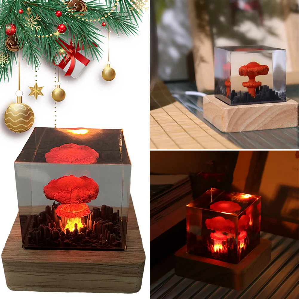 Лампа-гриб с эффектом ядерного взрыва, USB-зарядка, модель ядерной бомбы, атмосферная лампа для декора дома и гостиной
Лампа-гриб с эффектом ядерного взрыва, USB-зарядка, модель ядерной бомбы, атмосферная лампа для декора дома и гостиной