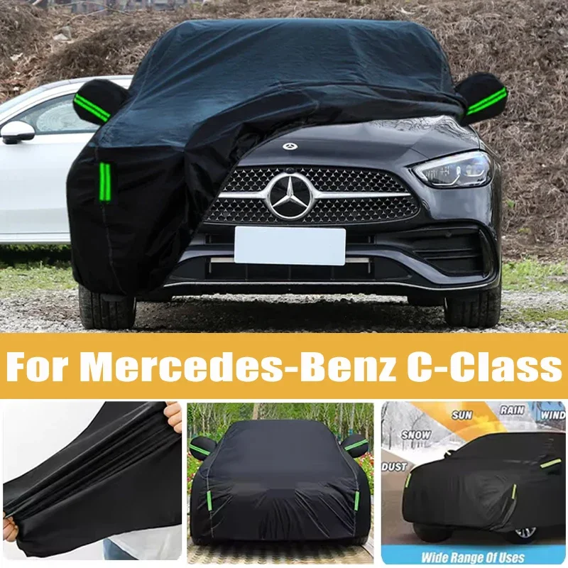 For Mercedes-Benz C-Class Full Car Cover Four Seasons Outdoor Sun Anti UV Rain Snow Dust Protection Oxford Cloth Accessories
For Mercedes-Benz C-Class Full Car Cover Four Seasons Outdoor Sun Anti UV Rain Snow Dust Protection Oxford Cloth Accessories