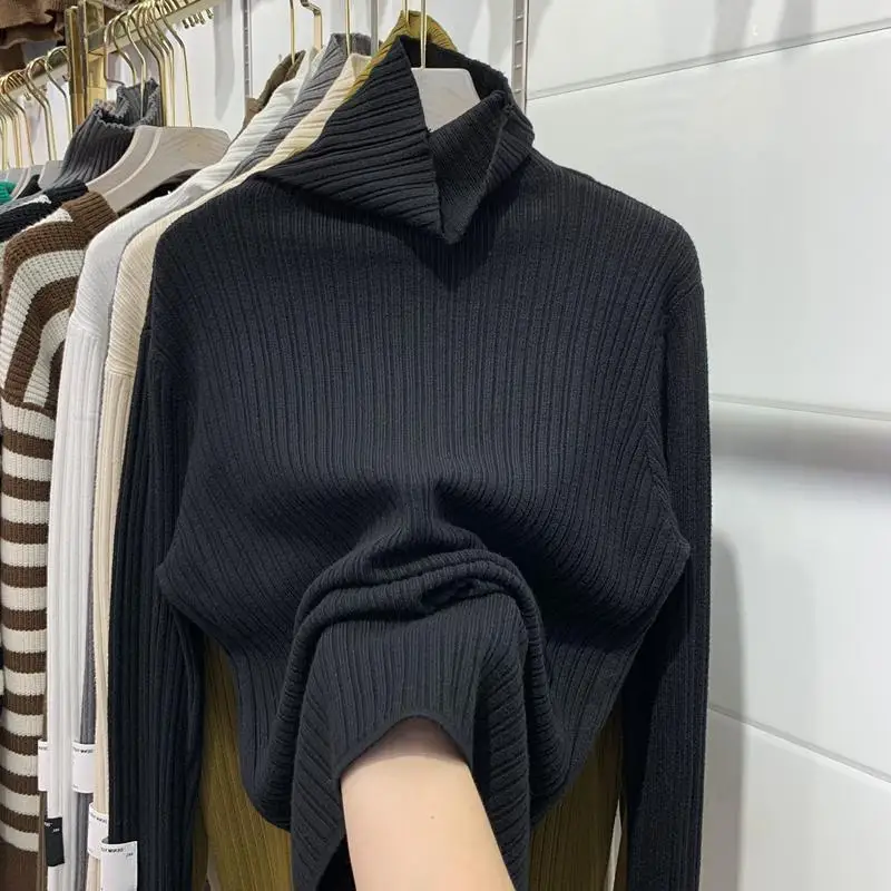 Extra Large Size Knitted High Collar Women's Sweater Base irt Inner Wear Faionable Autumn Winter Color OL Sle
Extra Large Size Knitted High Collar Women's Sweater Base irt Inner Wear Faionable Autumn Winter Color OL Sle