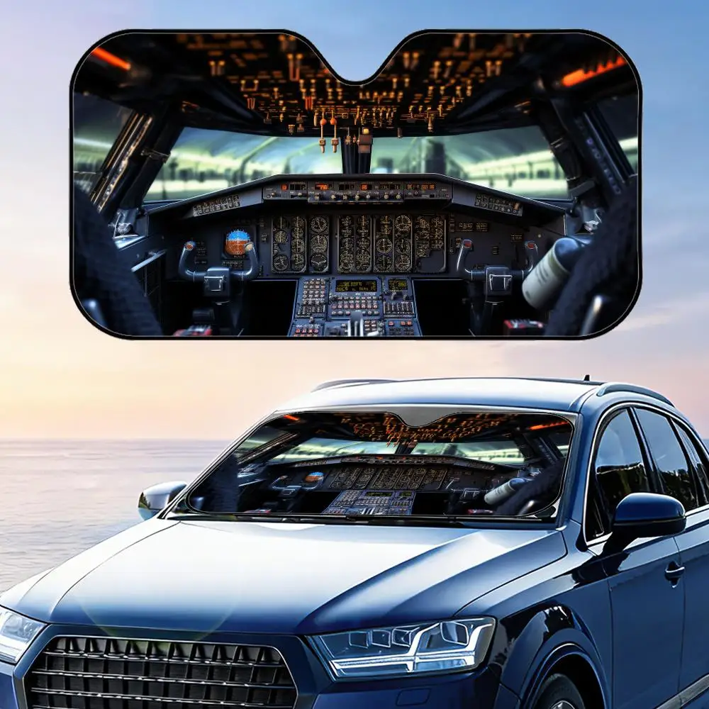 Aircraft Cockpit Design Sun Visor Foldable Universal Car Windshield Sun Shade UV Protection Heat Insulation Foldable Cover
Aircraft Cockpit Design Sun Visor Foldable Universal Car Windshield Sun Shade UV Protection Heat Insulation Foldable Cover
