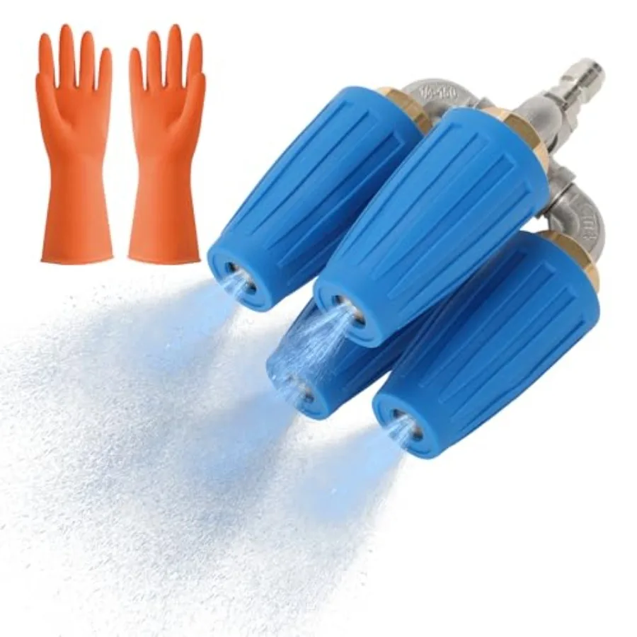 4-in-1 Turbo Nozzle Pressure Washer with Gloves4000 PSI 2.5 Orifice Quadruple Turbo Nozzle Pressure Washer with 1/4" Quick Conn
4-in-1 Turbo Nozzle Pressure Washer with Gloves4000 PSI 2.5 Orifice Quadruple Turbo Nozzle Pressure Washer with 1/4" Quick Conn