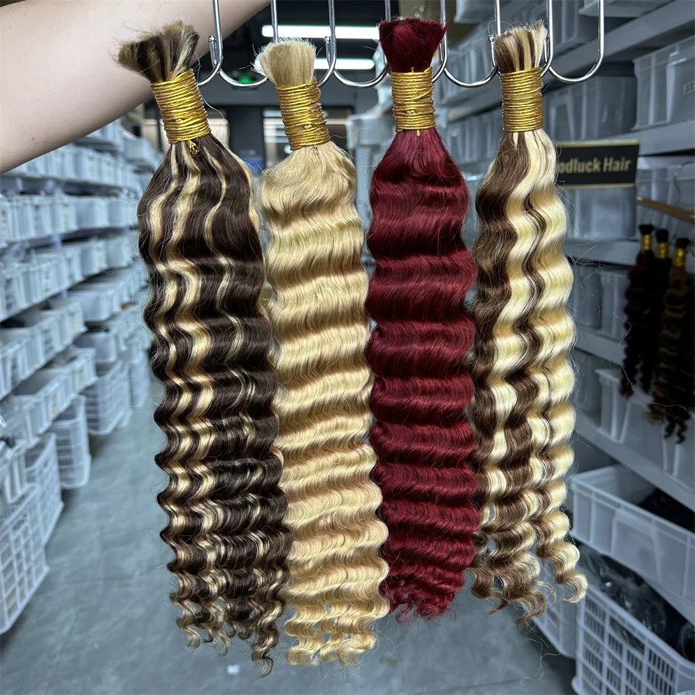 Super Double Drawn Bulk Human Hair For Braiding Curly Deep Wave Braiding Hair Extensions Bulk Human Hair For Braids 15A
Super Double Drawn Bulk Human Hair For Braiding Curly Deep Wave Braiding Hair Extensions Bulk Human Hair For Braids 15A