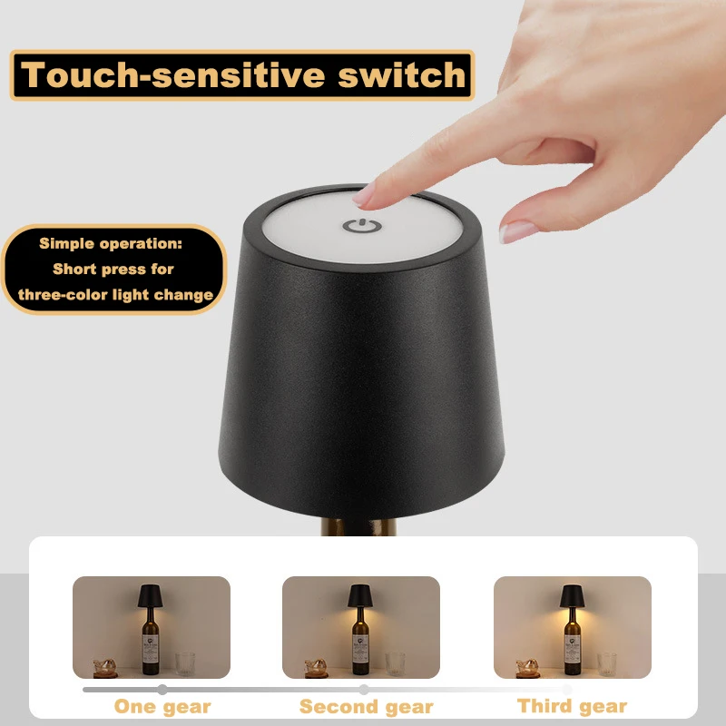 Сенсорный датчик, домашний декор, регулируемая яркость, уличная водонепроницаемая батарея, USB перезаряжаемая светодиодная настольная лампа для бутылки вина
Сенсорный датчик, домашний декор, регулируемая яркость, уличная водонепроницаемая батарея, USB перезаряжаемая светодиодная настольная лампа для бутылки вина