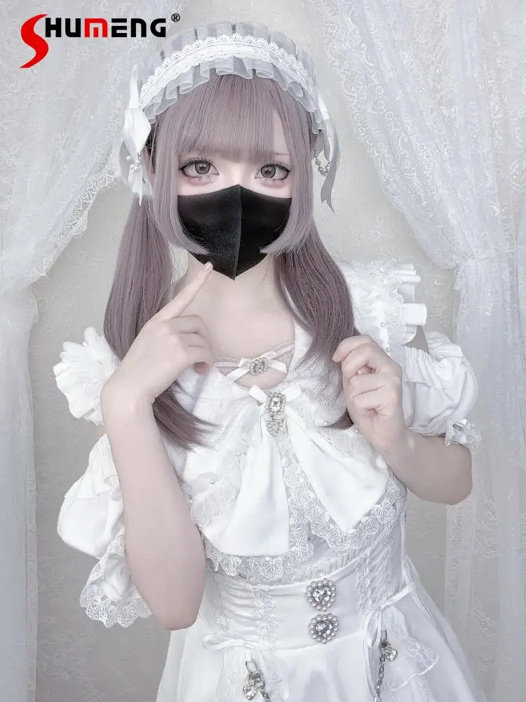 Японская субкультура, милая крутая рубашка с короткими рукавами для девочек, мини-юбка, комплект из 2 предметов, женские рубашки в стиле Лолиты с милым бантом и открытыми плечами
Японская субкультура, милая крутая рубашка с короткими рукавами для девочек, мини-юбка, комплект из 2 предметов, женские рубашки в стиле Лолиты с милым бантом и открытыми плечами