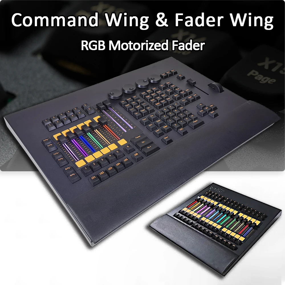 DMX Console Command Fader Wing With RGB Motorized Fader For Stage Effect Lighting DJ Disco Party Events Wedding Professional
DMX Console Command Fader Wing With RGB Motorized Fader For Stage Effect Lighting DJ Disco Party Events Wedding Professional