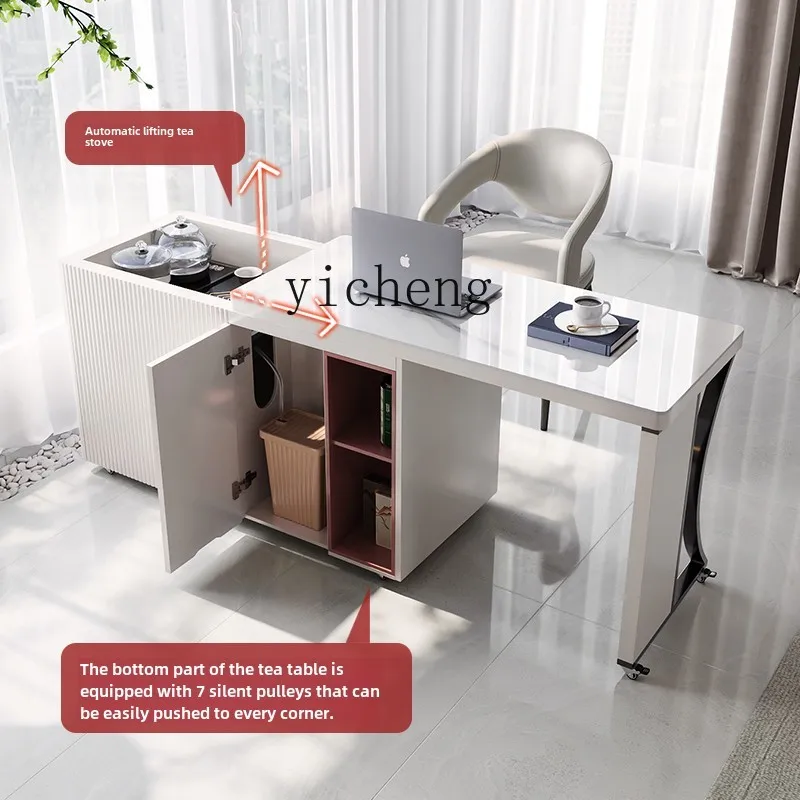CZ-18 Modern Simple Rock Slab Kung Fu Tea Dining Table Mobile Telescopic Integrated Tea Table for Household
CZ-18 Modern Simple Rock Slab Kung Fu Tea Dining Table Mobile Telescopic Integrated Tea Table for Household