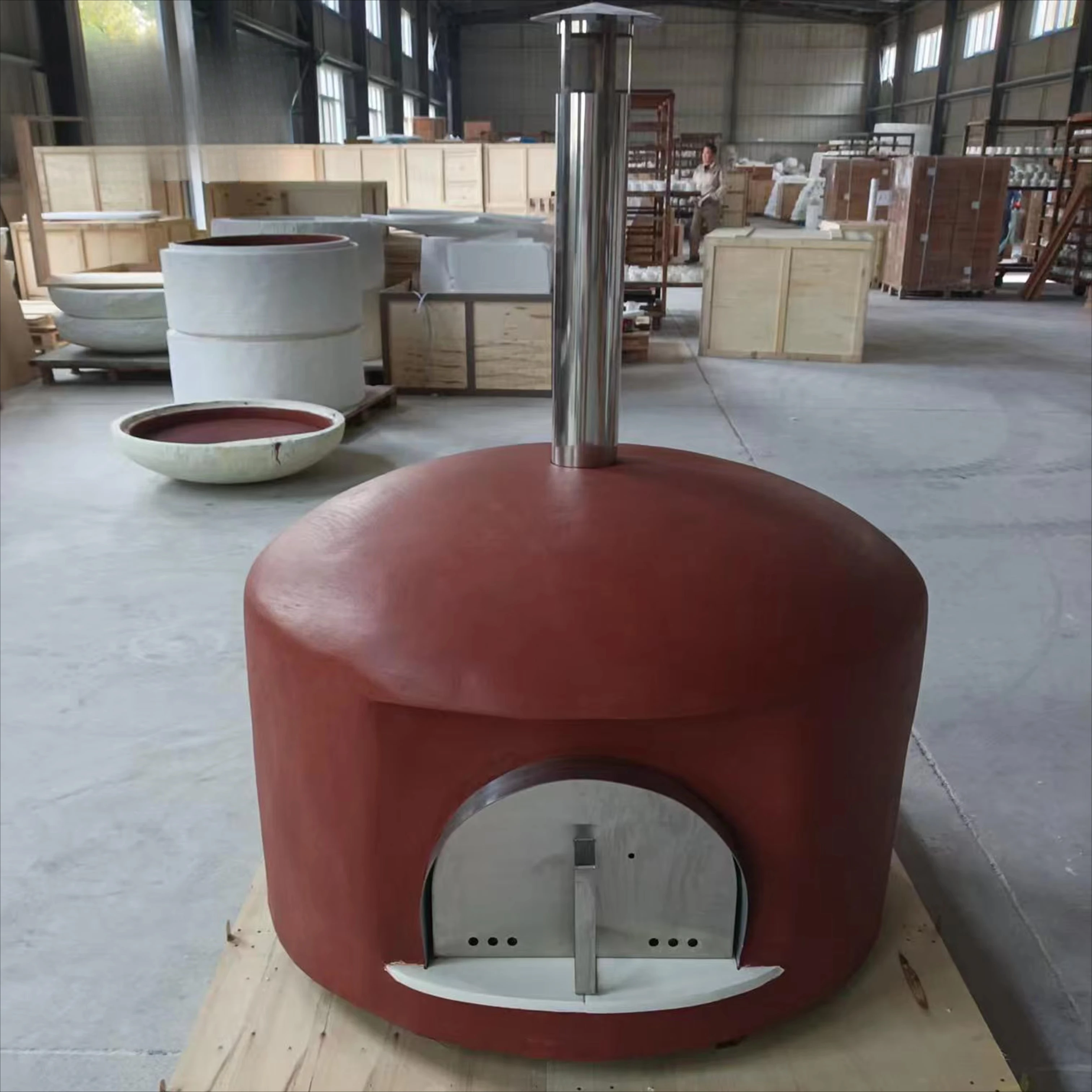 hj-Italian Outdoor Ceramic Fire Wood Pizza Oven Commercial Kitchen Appliance for Baking BBQ Built-in Wood Fired Oven@
hj-Italian Outdoor Ceramic Fire Wood Pizza Oven Commercial Kitchen Appliance for Baking BBQ Built-in Wood Fired Oven@