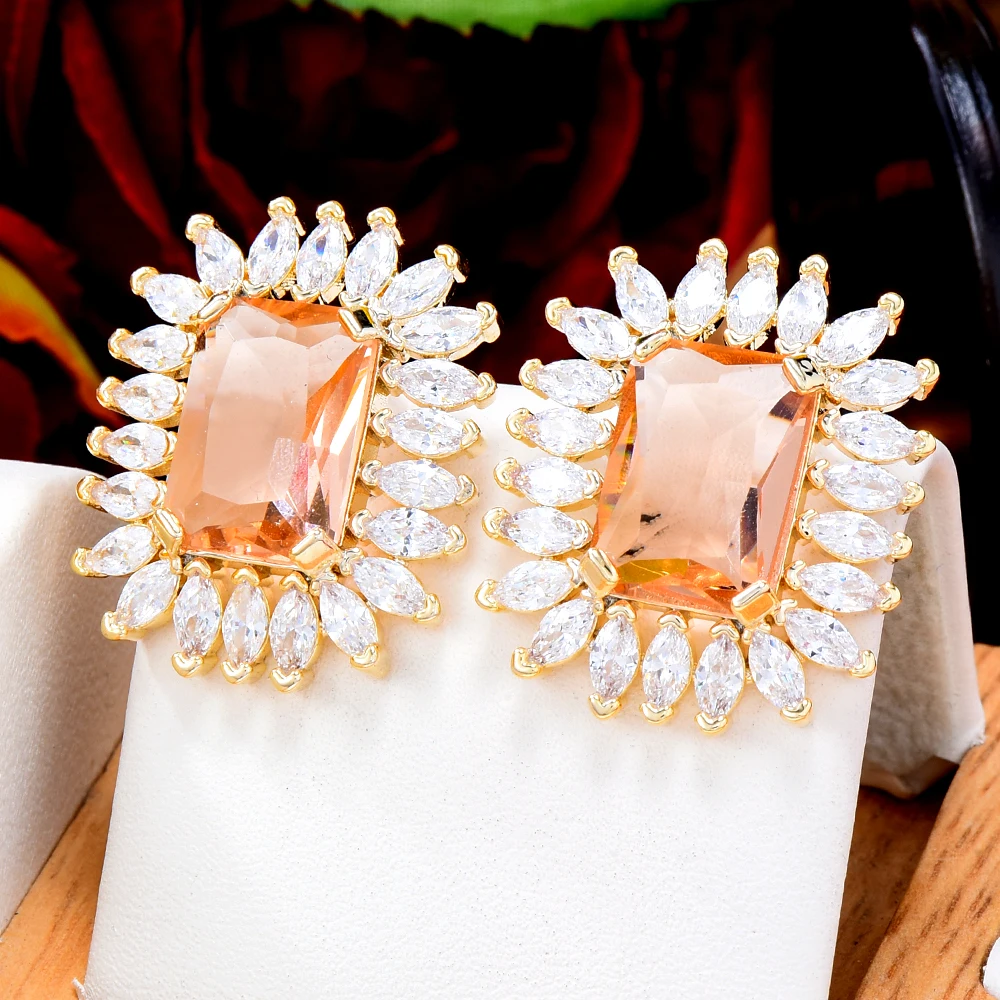 Kellybola Luxury Square Clear Earrings High Quality Cubic Zirconia European Wedding Party Show Best Gift Jewelry New Original
Kellybola Luxury Square Clear Earrings High Quality Cubic Zirconia European Wedding Party Show Best Gift Jewelry New Original